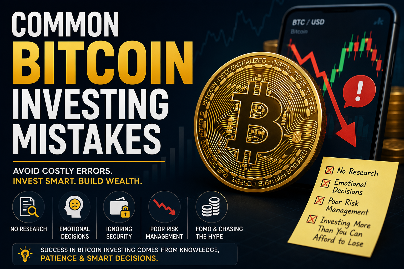 12 Common Bitcoin Investing Mistakes